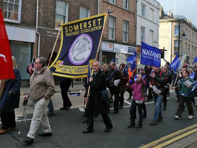 Teachers demo in Taunton