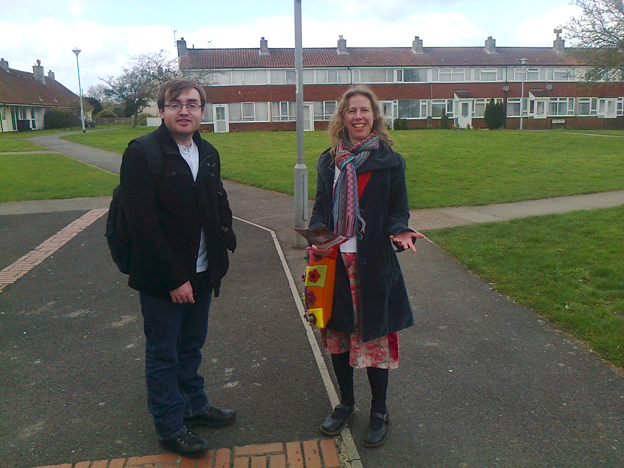 Labour candidate for Huntspill Alexia Bartlett on the campaign trail in Woolavington