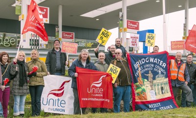 "Please support this major strike in a Somerset manufacturing plant in any way you can.   This is a David and Goliath struggle against a vicious multi-national company going all out to weaken or smash trade union organisation." Dave Chapple Bridgwater TUC 