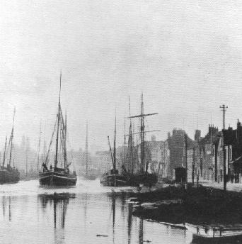 ships sail up the river into Westover  ward 'in the olden days'