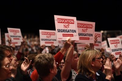 "Education Not Segregation" 
